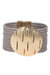 Slash Leather Bracelet - Taupe