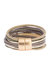 Sophisticated Layered Strand Bracelet - Taupe