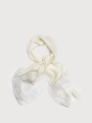 Star Gazer Wool Blend Scarf - Ivory