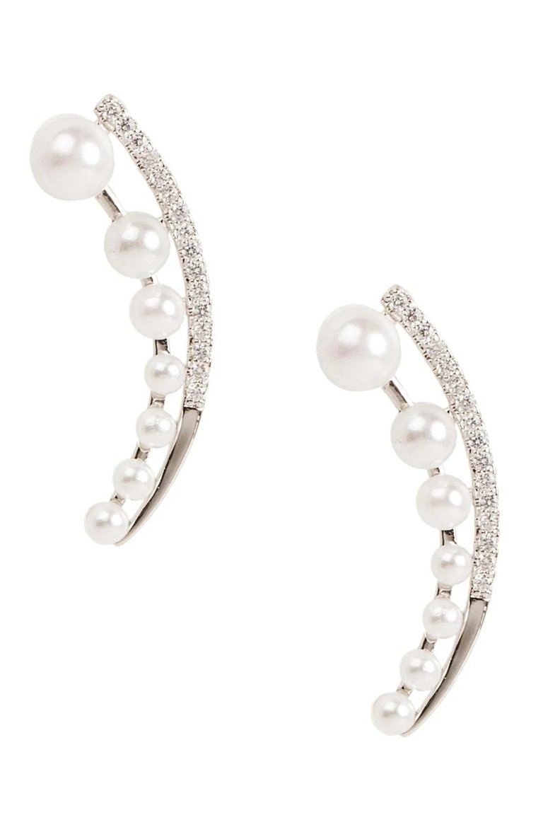 Swoop Pearl Earring - Ivory