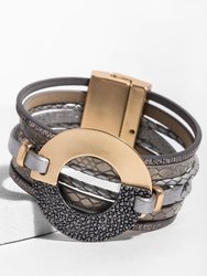 Time Travel Leather Bracelet - Tan