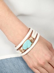 Turquoise Dream Leather Bracelet