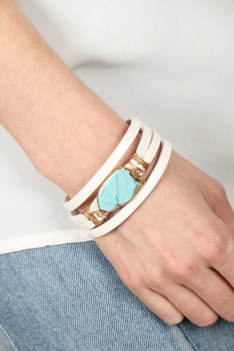 Turquoise Dream Leather Bracelet