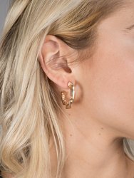 Twisted Hoop Earring - Gold