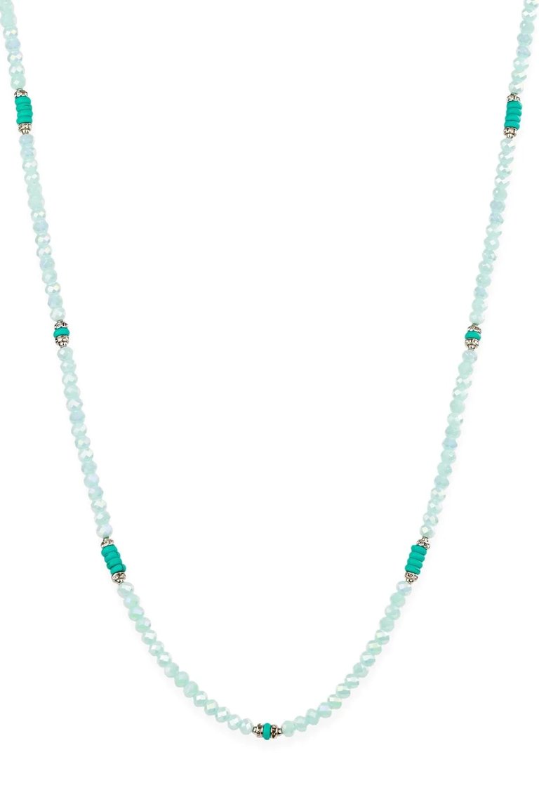Under the Sea Beaded Necklace - Blue