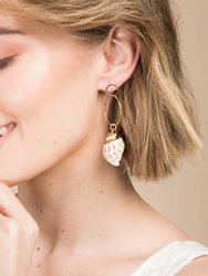 Underwater Shell Loop Earring - Gold