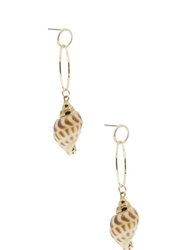 Underwater Shell Loop Earring