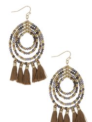 Varkala Beaded Hoop Earring