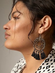 Varkala Beaded Hoop Earring