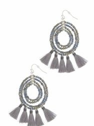 Varkala Beaded Hoop Earring