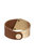 Wild Ways Leather Statement Bracelet - Camel / Brown