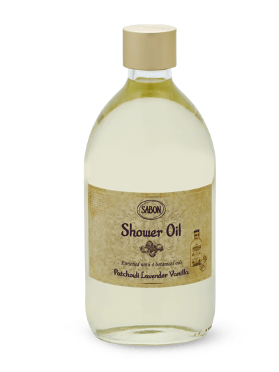 Sabon Shower Oil Patchouli Lavender Vanilla 500mL product