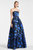 Ainsley Gown - Royal Blue Dalia Multi