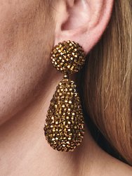 Alena Earrings -  Metallic Faceted Beads