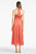 Reid Dress - Striped Orange Shibori