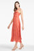 Reid Dress - Striped Orange Shibori