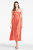 Reid Dress - Striped Orange Shibori - Striped Orange Shibori