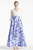 Zoe Gown - Off White/Azure Watercolor - Off White/Azure Watercolor