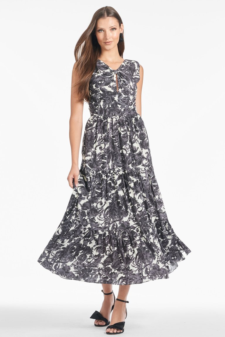 Anaisha Dress - Graphic Scroll - Graphic Scroll