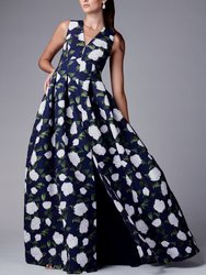 Brooke Gown - Navy/Ivory Moonlit Garden