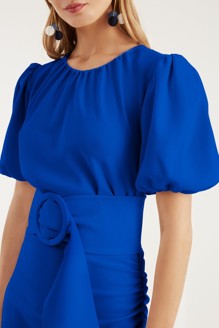 Camila Dress - Cobalt