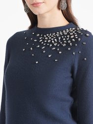 Charmaine Knit Sweaters - Heathered Dark Slate