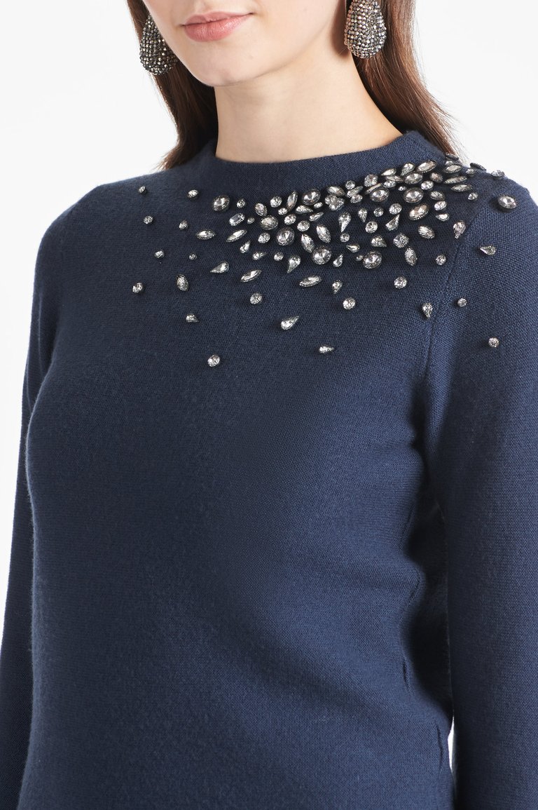 Charmaine Knit Sweaters - Heathered Dark Slate