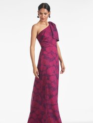 Chelsea Gown - Magenta Bloom