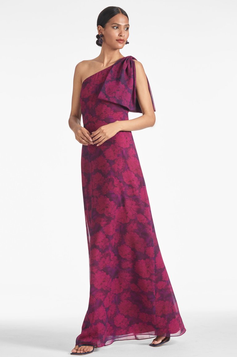 Chelsea Gown - Magenta Bloom - Magenta Bloom