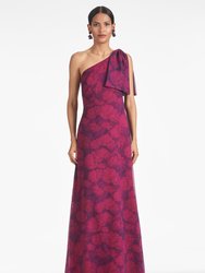 Chelsea Gown - Magenta Bloom