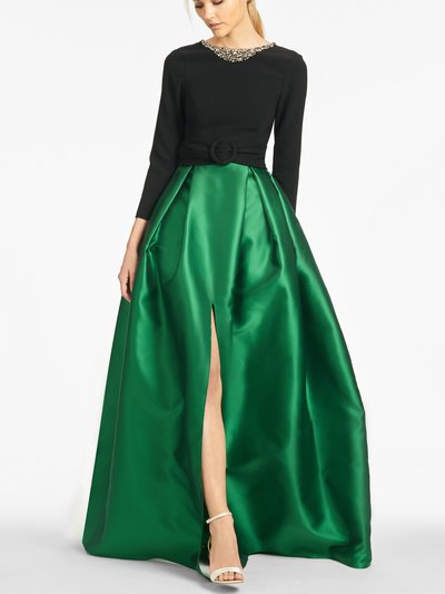 Sachin & Babi Desdemona Gown - Black/Emerald product