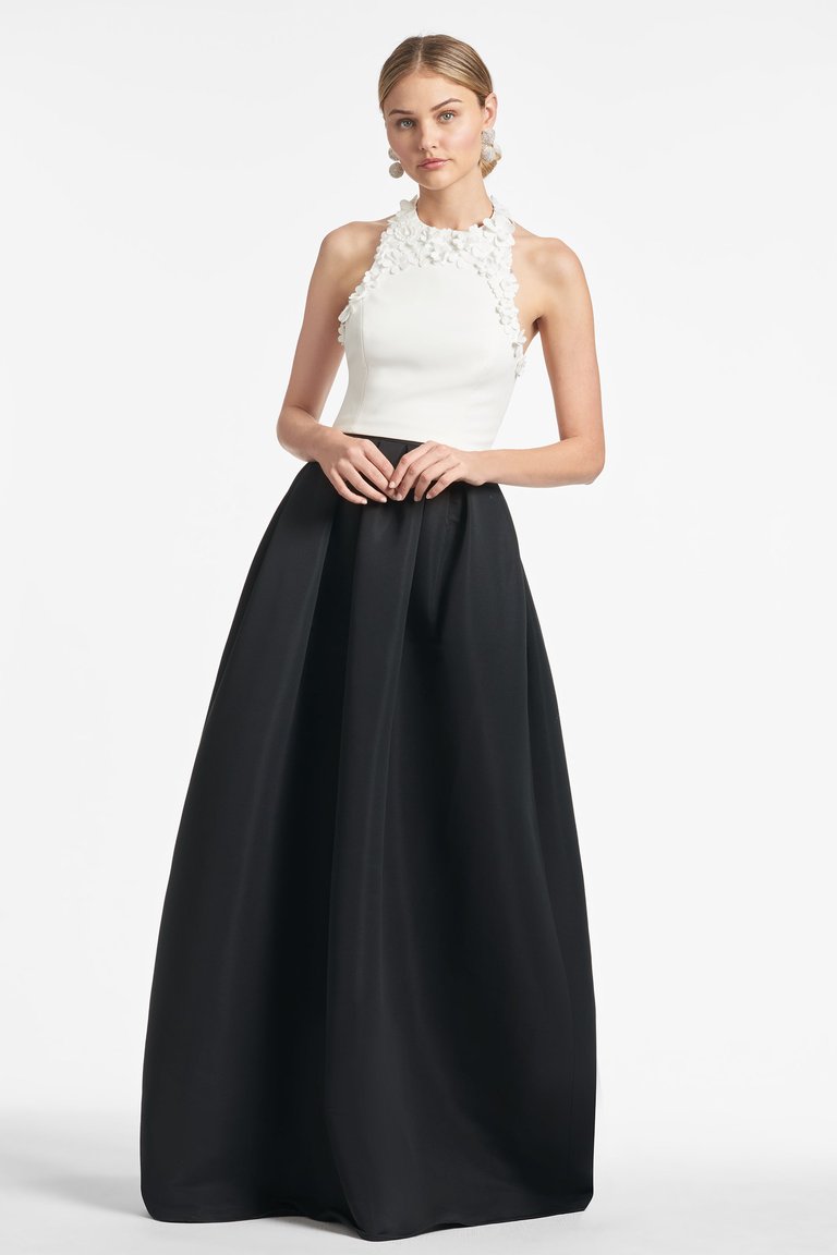 Dominique Gown - Ivory/Black