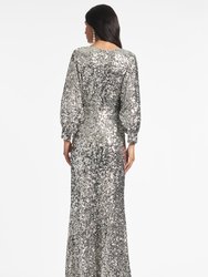 Gabby Gown - Silver Sequins