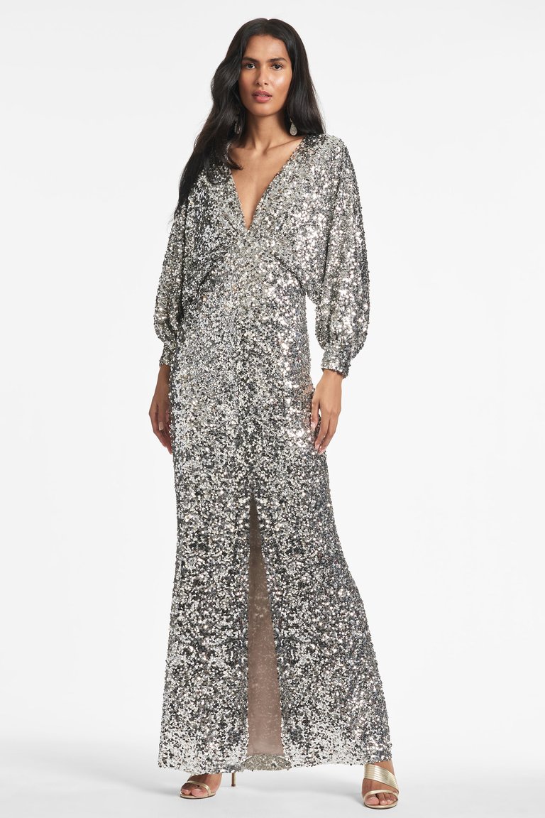 Gabby Gown - Silver Sequins - Silver Sequins