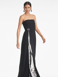 Ivy Gown - Black/Silver