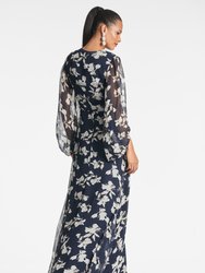 Jenny Gown - Navy Venetia Petal