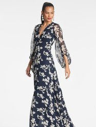 Jenny Gown - Navy Venetia Petal