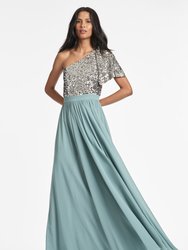 Jolie Gown - Silver Steel Blue - Silver Steel Blue