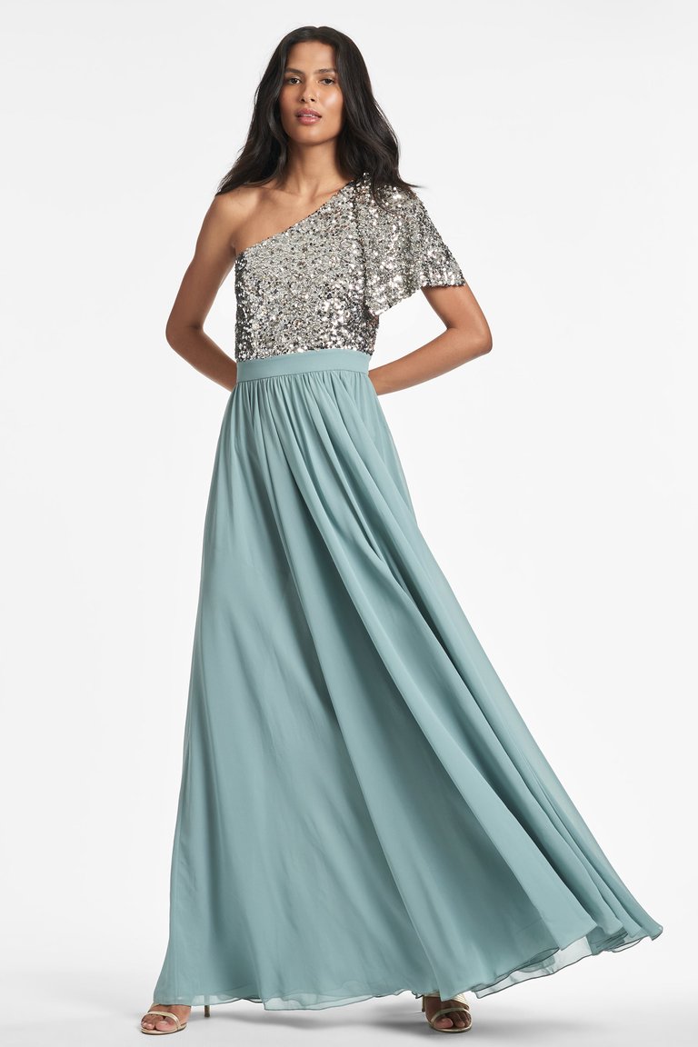 Jolie Gown - Silver Steel Blue - Silver Steel Blue