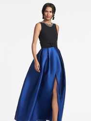 Monica Gown - Black/Blue - Black/Blue