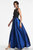 Monica Gown - Black/Blue