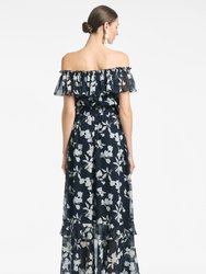 Riley Dress - Navy Venetia Petal