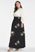 Zoe Gown Dress - Ivory/Noir Blossom