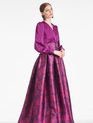 Zoe Gown - Sparkling Grape/Magenta Bloom - Final Sale - Sparkling Grape/Magenta Bloom