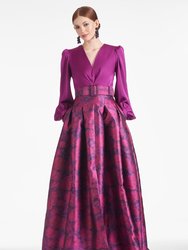 Zoe Gown - Sparkling Grape/Magenta Bloom - Final Sale