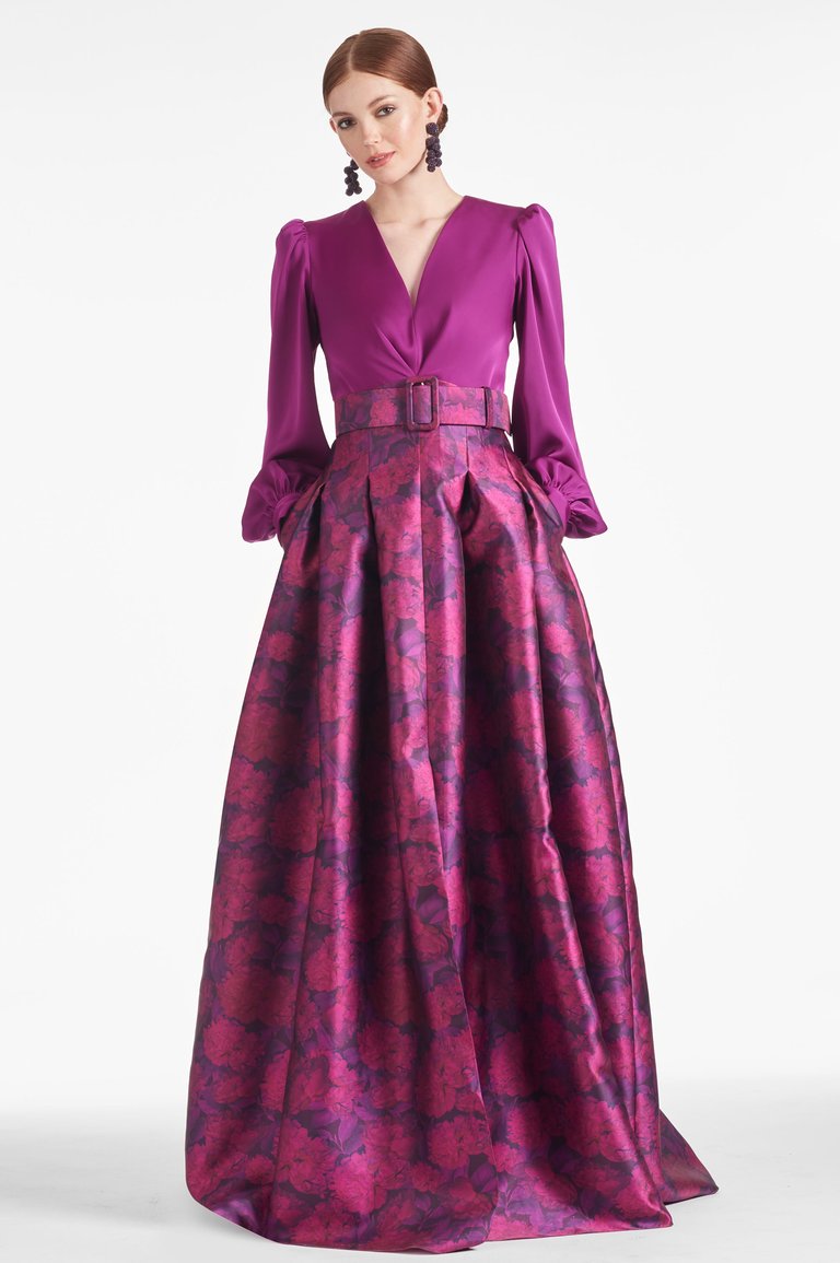 Zoe Gown - Sparkling Grape/Magenta Bloom - Final Sale