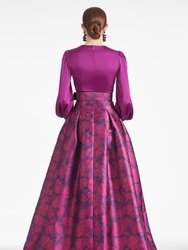 Zoe Gown - Sparkling Grape/Magenta Bloom - Final Sale