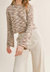 Bell Sleeve Sweater In Brown