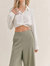 Elisha Button Down Cropped Top