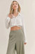 Elisha Button Down Cropped Top